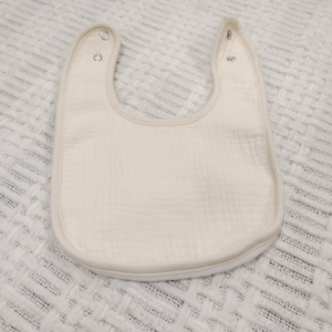 Gause Muslin Cream Bib 11 x 7.25