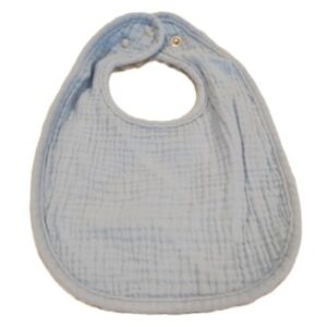 Blue Muslin Bib 8.5 X 10.5 inches