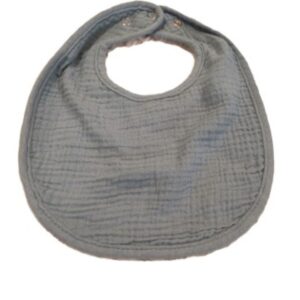 Blue Green Muslin Bib 8.5 X 10.5 inches