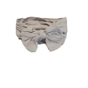 Light Gray Bow Headband