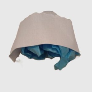White Scalloped Handkerchief Christening Bonnet