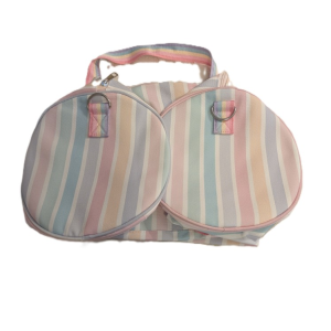 Pastel Rainbow Stripe Duffle Bag