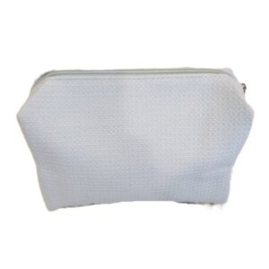 Light Blue Waffle Cosmetic Bag