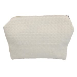 Yellow Waffle Cosmetic Bag