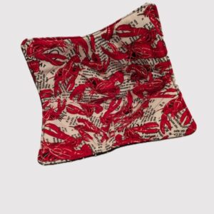 Bowl Cozy Boiled Crawfish on Newspaper Print