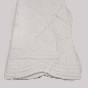 Quilted Baby Blanket - White