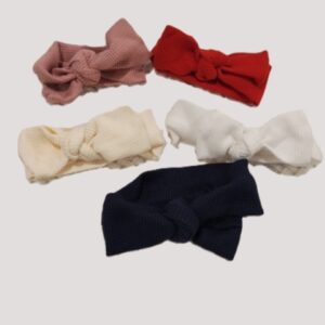 Cotton Henley Tieknot Bow Assorted Colors