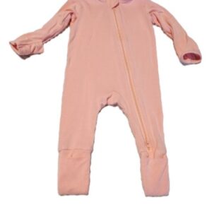 Pink 2 Way Zipper Onesie Size 0-3 Months Poly/Cotton