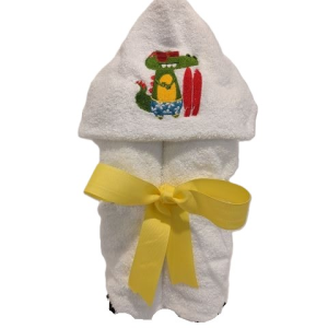 Beach Gator Hooded Bath Towel