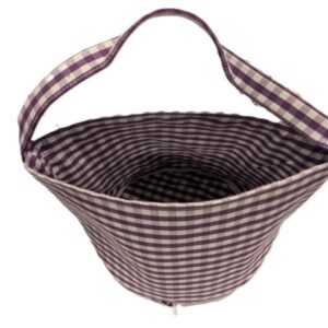 Purple and White Gingham Halloween/Easter Bag