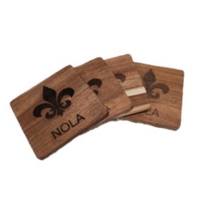 NOLA Acacia Coasters - Set of Four