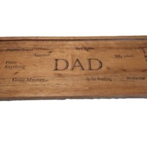 Dad Sayings Acacia Tray - 11x4