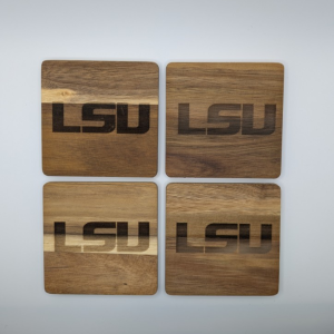 LSU Acacia Coasters - Set of Four
