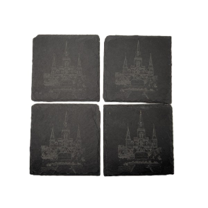 Slate Cathedral Coaster Set