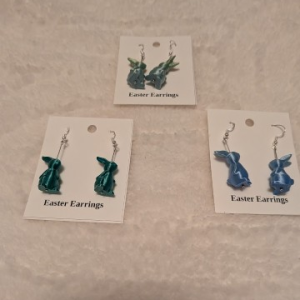 Easter Standing Multicolor Earrings