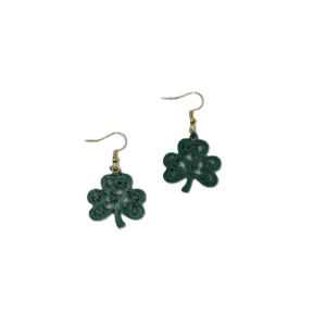St. Patricks Patterned Green Earrings