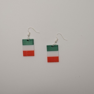 Italian Flag Earrings