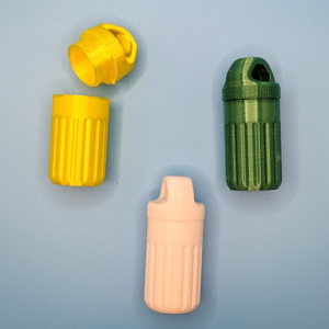 Screwtop Pill Holder in Assorted Colors