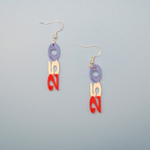250 Red White and Blue Earrings