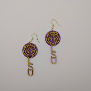 LSU Tiger Earrings