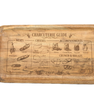 Charcuterie Guide Acacia Cutting Board