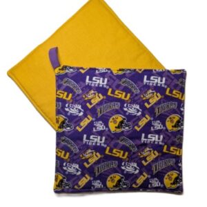 LSU Tigers Light Purple Gold Back