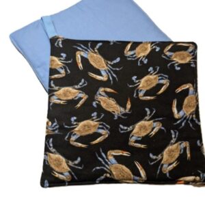 Blue Crab Black Background Blue Back
