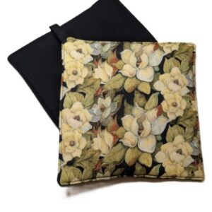 Magnolia Print with Black Back