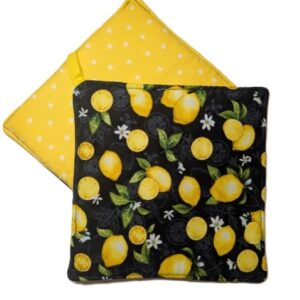 Lemons On Black - Yellow Back