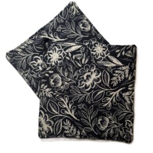 Black And Beige Floral