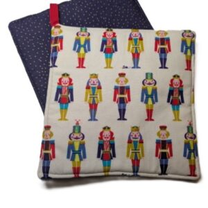 Nutcracker Green/Red/Blue on White