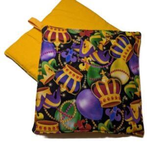 Mardi Gras Crowns and Balloons
