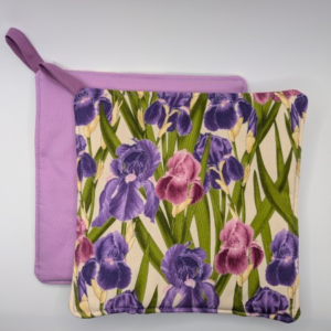 Floral Reign Iris Potholder