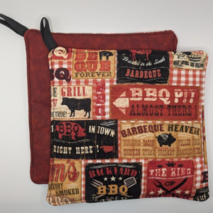 King of BBQ Potholder