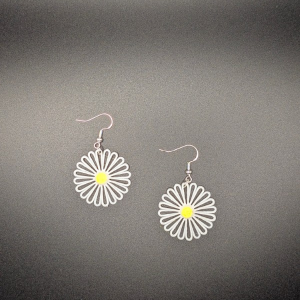Abstract Daisy Earrings