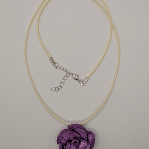 3D Rose Pendant in Lavender